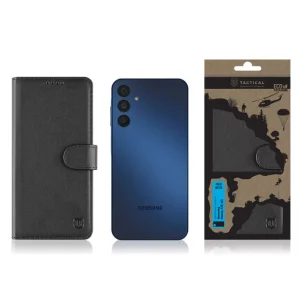 Husă Flip Tactical pentru Samsung Galaxy A15 4G - Negru (Black)