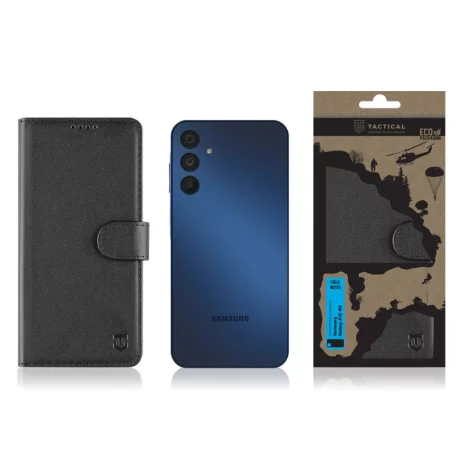 Husă Flip Tactical pentru Samsung Galaxy A15 4G - Negru (Black)