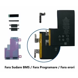 Acumulator (fara BMS) iPhone 12 Pro Max (Tehnologie Fara Sudare Contacte) + Flex Tag-ON