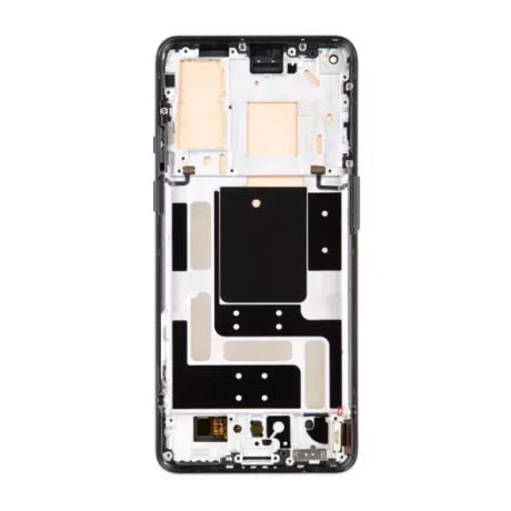 Ecran Compatibil pentru OnePlus 9 Negru Cu Rama (Original Refurbished)