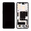 Ecran Compatibil pentru OnePlus 9 Negru Cu Rama (Original Refurbished)