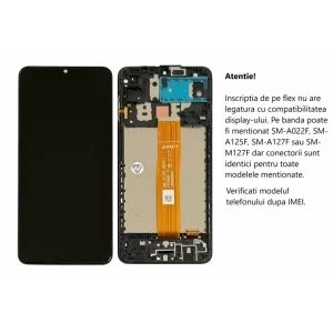 Ecran Compatibil pentru Samsung A125 Galaxy A12 2020 CU RAMA