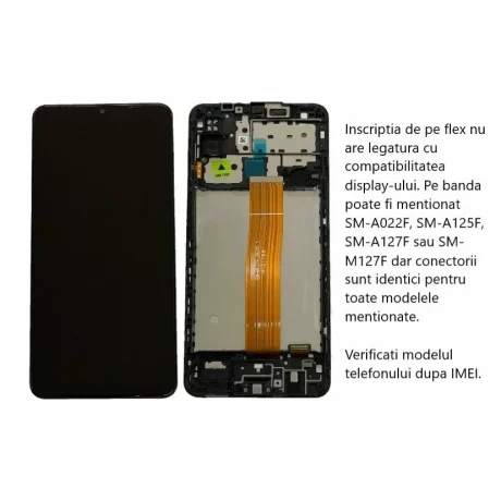 Ecran Compatibil pentru Samsung M127 Galaxy M12 CU RAMA