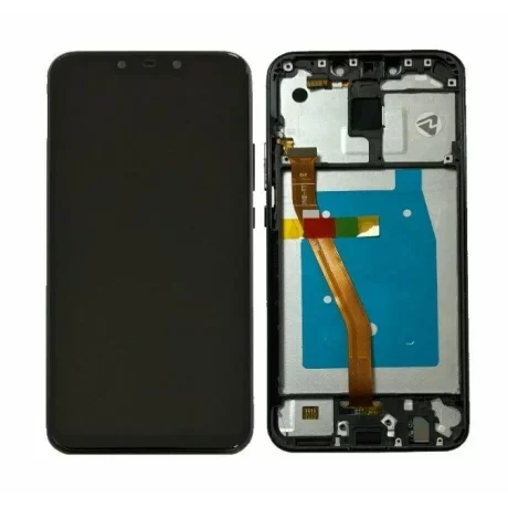 Ecran Mate 20 Lite Negru CU RAMA (Compatibil)