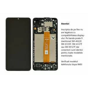 Ecran Samsung A022 Galaxy A02 2021 Negru (Service Pack)