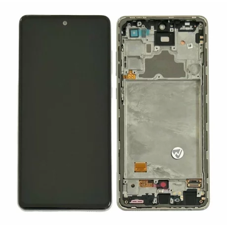Ecran Samsung A725 Galaxy A72 4G 2021 Alb Fara Baterie (Service Pack)