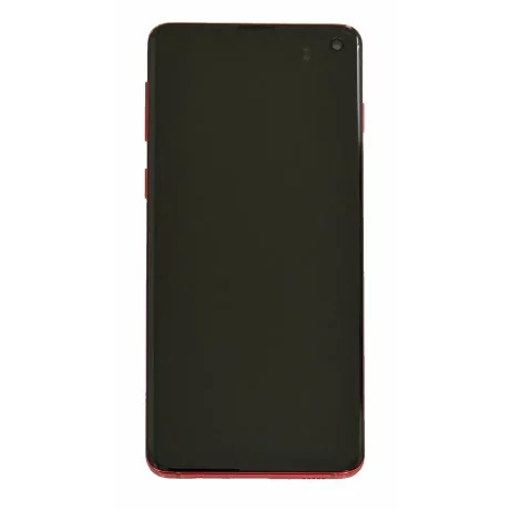 Ecran Samsung G973 Galaxy S10  Cardinal Red (Rosu) (Service Pack)