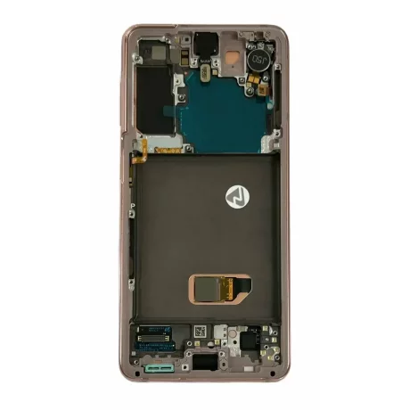 Ecran Samsung G991 Galaxy S21 5G Phantom Pink Fara Baterie (Service Pack)
