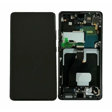 Ecran Samsung G998 Galaxy S21 Ultra Phantom Black Fara Camera Frontala (Service Pack)