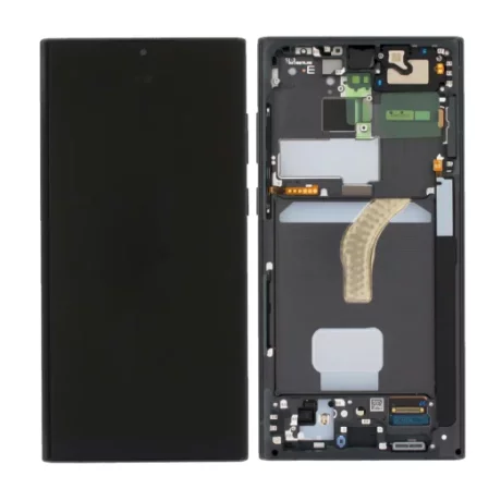 Ecran Samsung S908 Galaxy S22 Ultra 5G Black (Negru) (Service Pack)