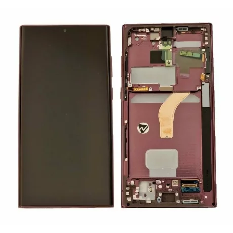 Ecran Samsung S908 Galaxy S22 Ultra 5G Burgundy/ Bronze (Bronz Visiniu) (Service Pack)