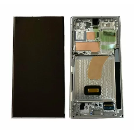 Ecran Samsung S918 Galaxy S23 Ultra 5G Light Blue/ Light Green (Albastru Deschis/ Verde Deschis) (Service Pack)