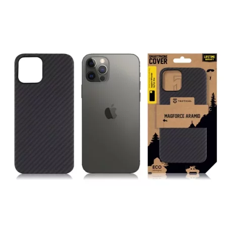Husa iPhone 12/ 12 Pro Tactical MagForce Aramid Negru