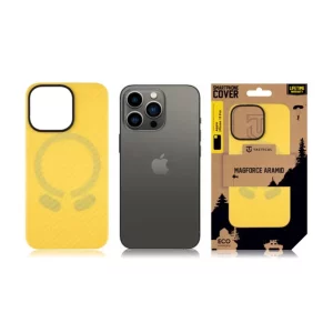 Husa iPhone 13 Pro Tactical MagForce Aramid Galben