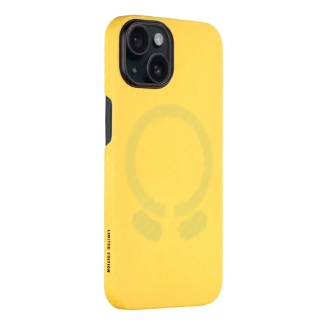 Husa iPhone 15 Tactical MagForce Aramid Galben