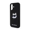 Husa iPhone 16 MagSafe Karl Lagerfeld Silicon Negru