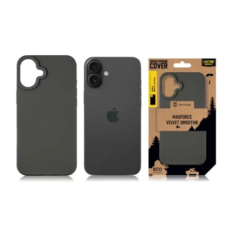 Husa iPhone 16 Plus Tactical MagForce Velvet Smoothie Gri Inchis