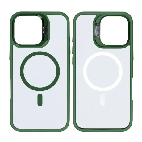 Husa iPhone 16 Pro Max Rixus Magsafe Verde Inchis