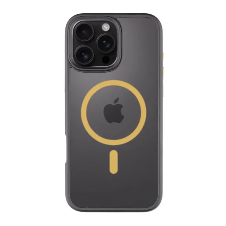 Husa iPhone 16 Pro Max Tactical MagForce Hyperstealth 2.0 Negru/ Galben