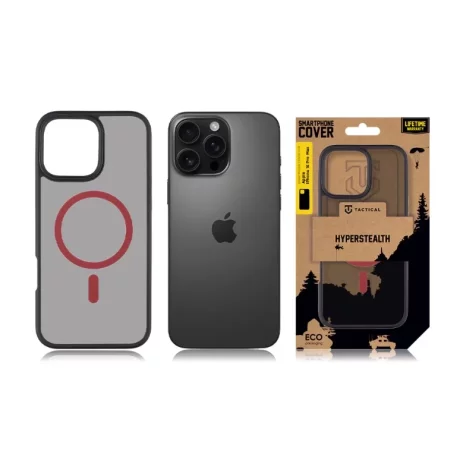 Husa iPhone 16 Pro Max Tactical MagForce Hyperstealth 2.0 Negru/ Rosu
