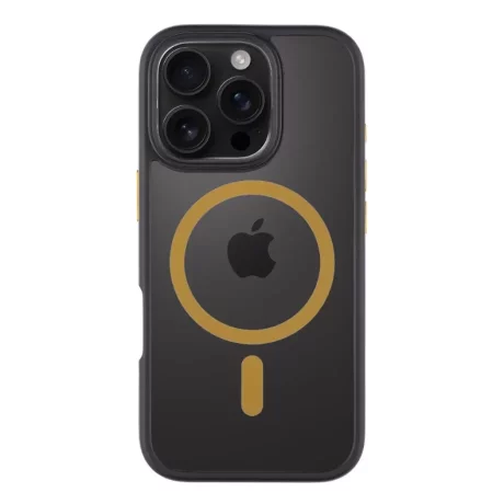 Husa iPhone 16 Pro Tactical MagForce Hyperstealth 2.0 Negru/ Galben