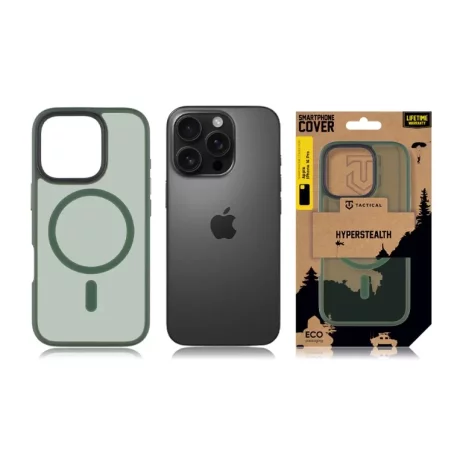 Husa iPhone 16 Pro Tactical MagForce Hyperstealth Verde Inchis