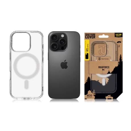 Husa iPhone 16 Pro Tactical MagForce Transparent