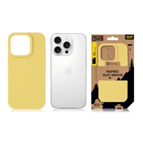 Husa iPhone 16 Pro Tactical MagForce Velvet Smoothie Galben