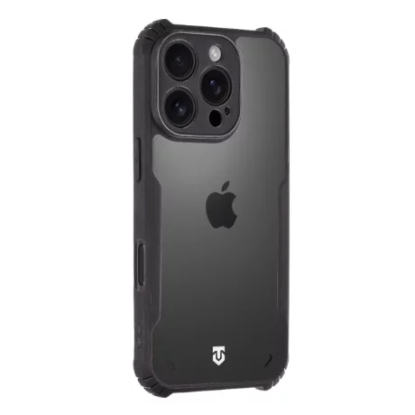Husa iPhone 16 Pro Tactical Quantum Stealth Transparent/ Negru