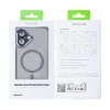 Husa iPhone 16 Rixus Magsafe cu Protectie Metalica Integrata pentru Camera Gri