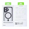 Husa iPhone 16 Rixus Magsafe cu Protectie Metalica Integrata pentru Camera Neagra