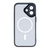 Husa iPhone 16 Rixus Magsafe cu Protectie Metalica Integrata pentru Camera Neagra