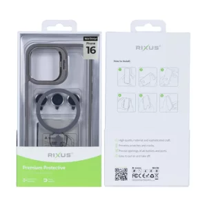 Husa iPhone 16 Rixus Magsafe Gri