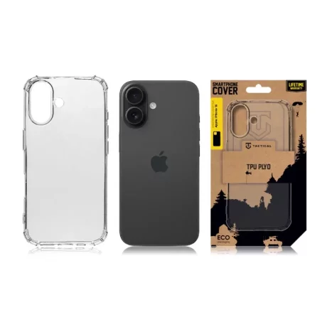 Husa iPhone 16 Tactical TPU Plyo Transparent