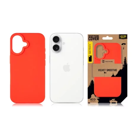 Husa iPhone 16 Tactical Velvet Smoothie Rosu
