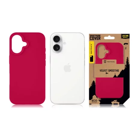 Husa iPhone 16 Tactical Velvet Smoothie Rosu Bordo