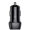 Incarcator Auto Dual 2 x USB-A 12W Negru cu Cablu USB-A/ Lightning MFi Fast Rope Gri 0.3 M Tactical