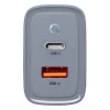 Incarcator Retea Dual USB-C USB-A 45W Tactical Gri