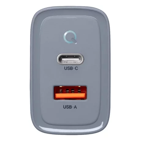 Incarcator Retea Dual USB-C USB-A 45W Tactical Gri