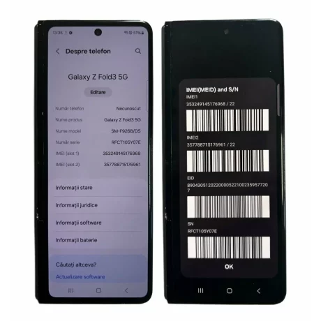 Placa (ambele parti) de baza completa Samsung Fold3 F926  ( din dezmembrari)