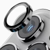 Folie iPhone 16 / iPhone 16 Plus Sticla Camera cu Rama Roz