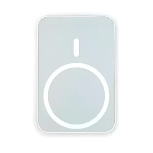 Baterie Magnetica Externa cu MagSafe pentru iPhone - 5000mAh, 5W, Power Delivery, 1 Port USB-C, Alb
