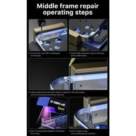 Adeziv UV Transparent Mechanic HUV-10 10g pentru Repararea Fracturilor Cadrului Telefonului Mobil