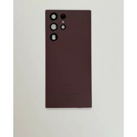 Capac Spate Samsung Galaxy S22 Ultra Burgundy - Original Grade A (Din Dezmembrari)