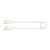 Cablu Date si Incarcare Rixus USB-C/ USB-C Incarcare Rapida 3M Alb