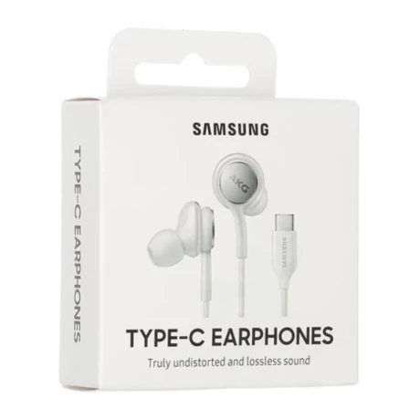 Casti Compatibile pentru Samsung Stereo HF AKG Mufa Type-C Albe