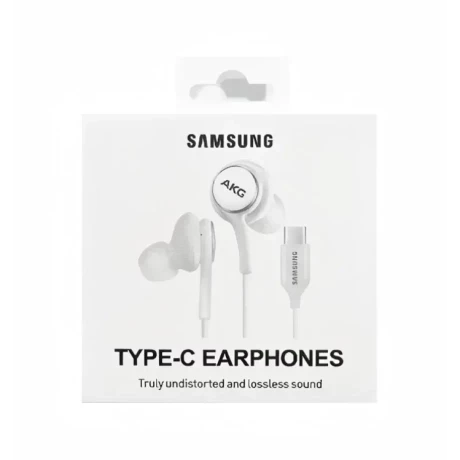 Casti Compatibile pentru Samsung Stereo HF AKG Mufa Type-C Albe