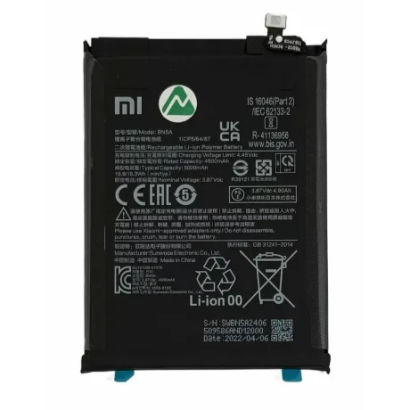 Acumulator Xiaomi BN5A Redmi Note 10 5G 5000 mAh (Service Pack)