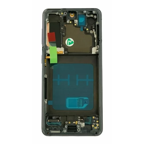 Ecran Compatibil pentru Samsung G991 Galaxy S21 5G Phantom Gray OLED CU RAMA