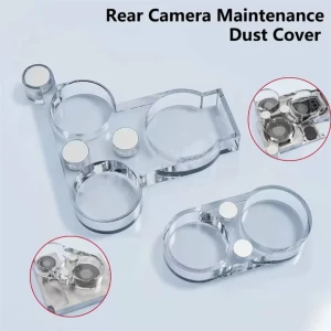 Set Capace Magnetice Anti-Praf pentru Protectie Lentila Camera iPhone Seria 11–16 – YCS – 2 buc/set